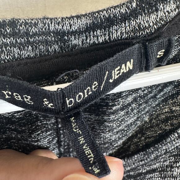 Rag & Bone Cold Shoulder Short Sleeve Shirt Grunge Women’s S Black Top‎ - Picture 5 of 9